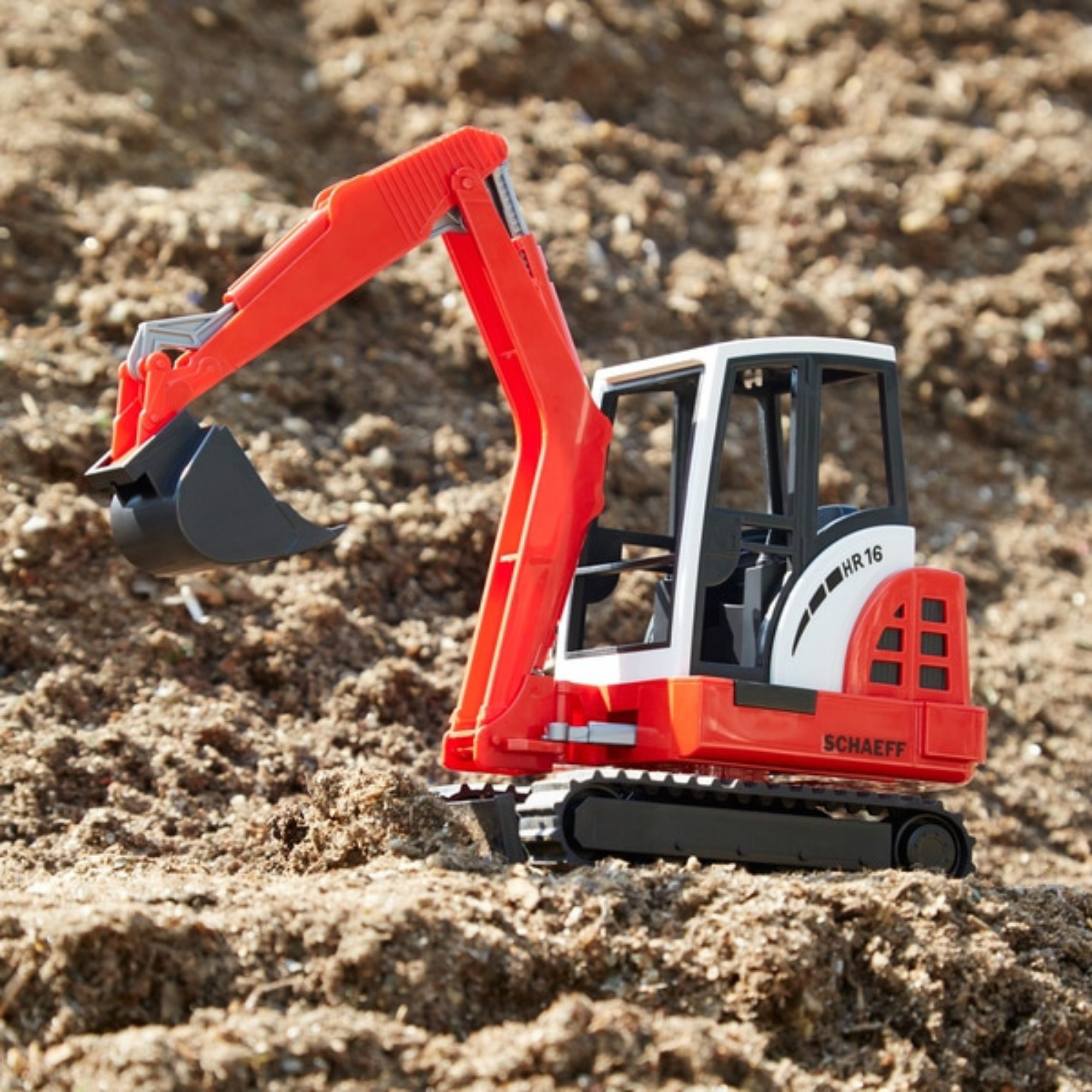 Micro excavator digger store toy