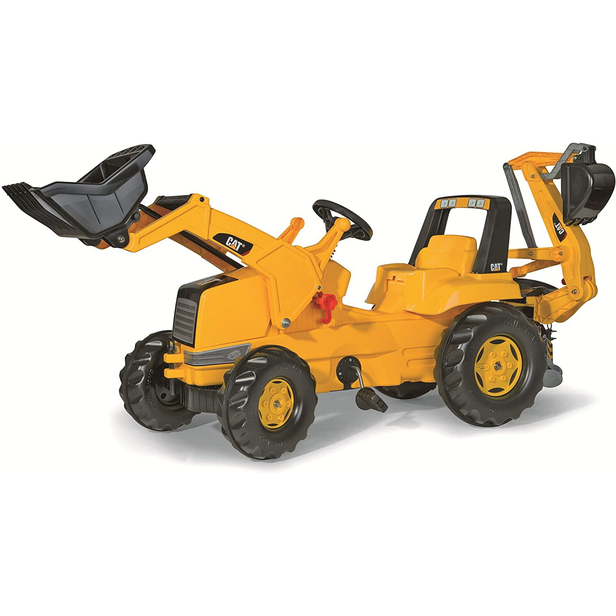 CAT Kids Tractor With Frontloader Rear Excavator Rolly 813001