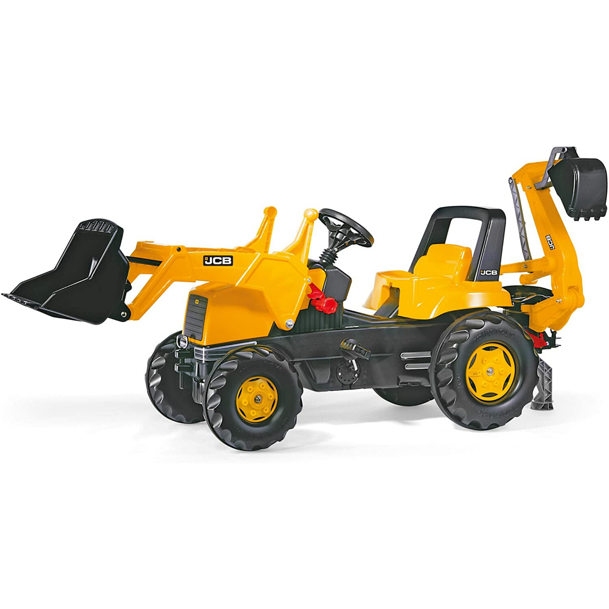 JCB Kids Tractor With Frontloader Rear Excavator Rolly 812004