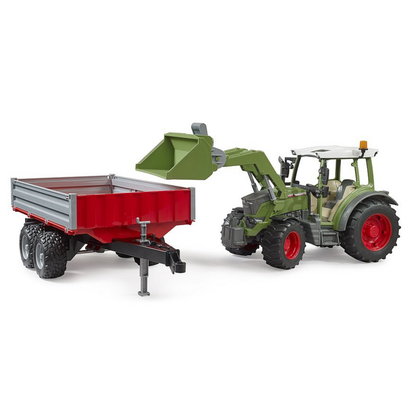 Bruder Toys Fendt Vario W/Front Loader & Tipping Trailer 02182