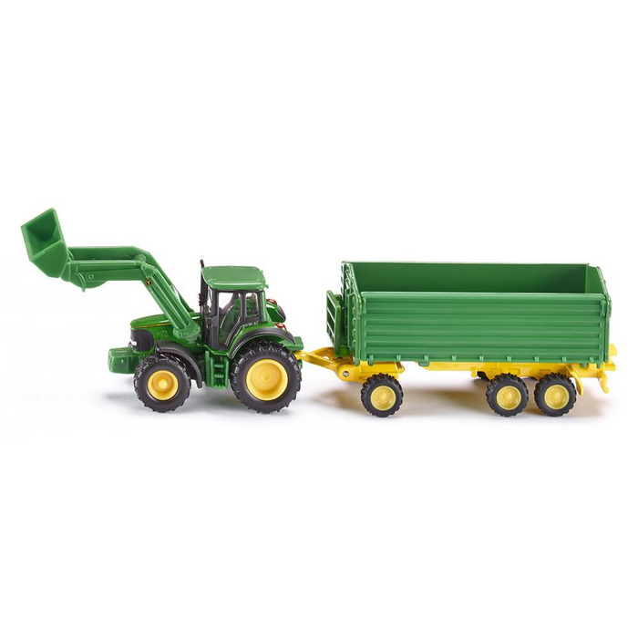 Mini John Deere Tractor with Frontloader & Trailer