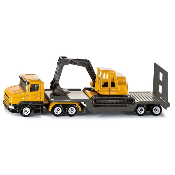 Mini Low Loader with Excavator