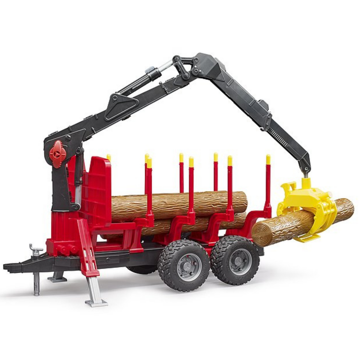 Bruder 02252 Forestry Trailer Loading Crane 4 Trunks Grab