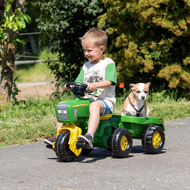 John Deere Trike Tractor with Sound & Trailer